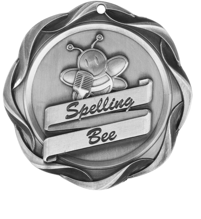 Silver Fusion Spelling Bee Medal