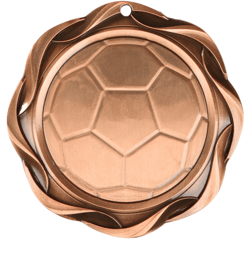 Bronze Fusion Soccer Medal