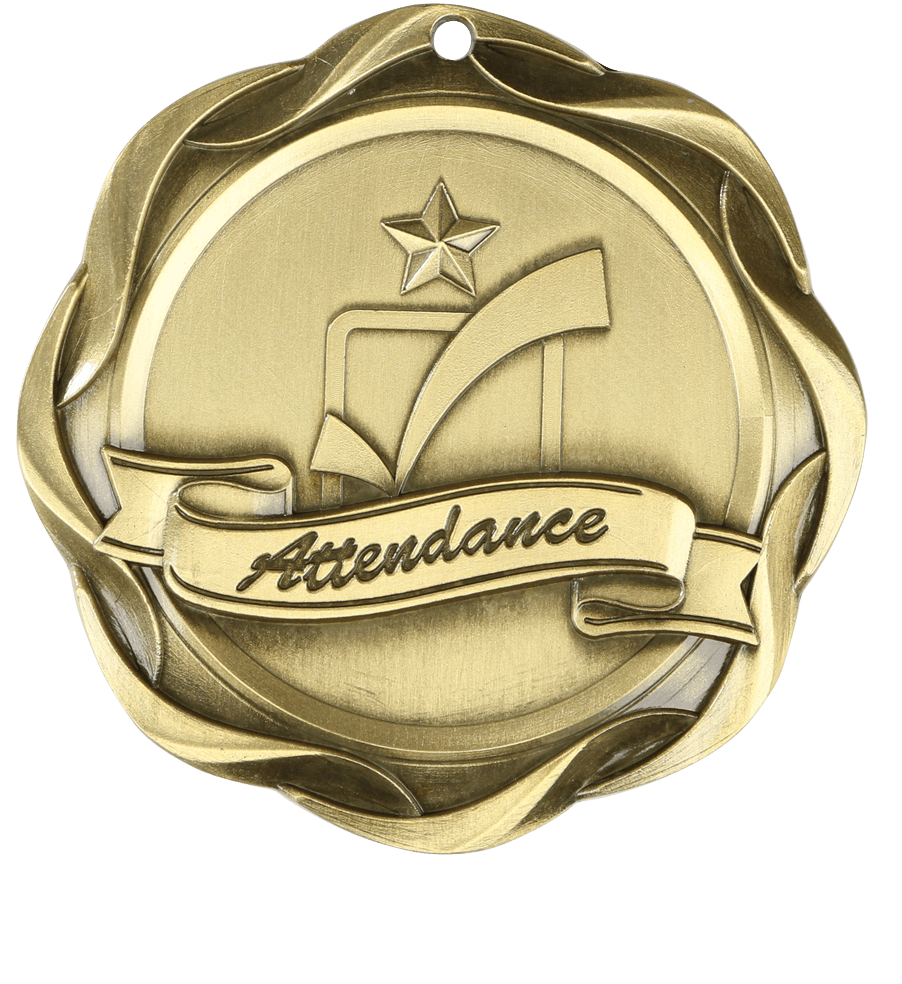 Gold Fusion Attendance Medal