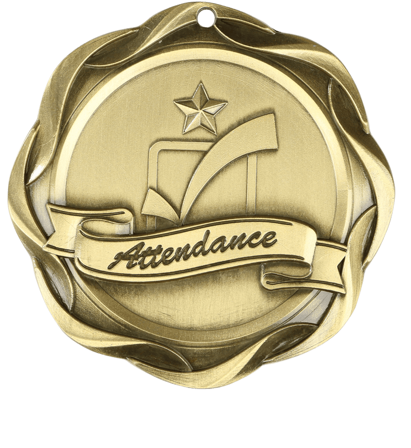Gold Fusion Attendance Medal