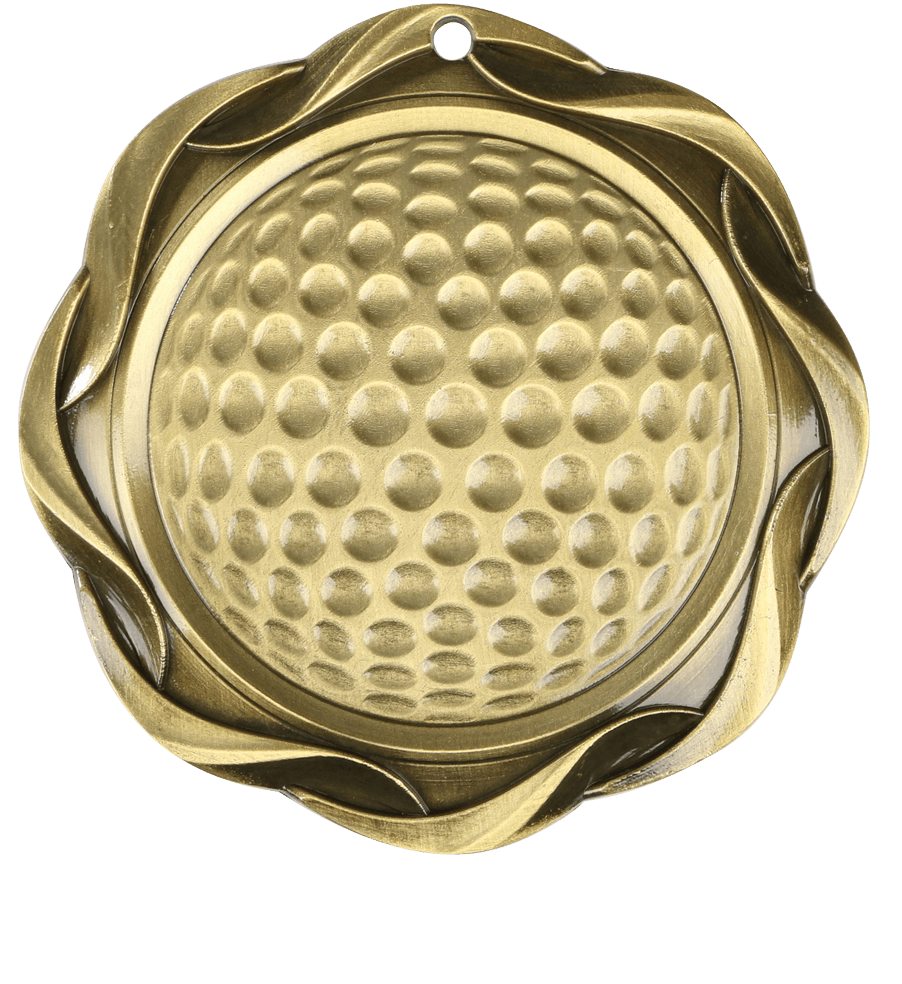 Gold Fusion Golf Medal