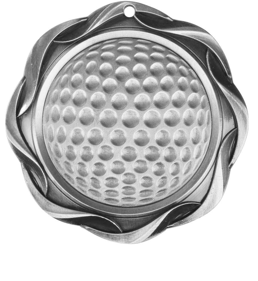 Silver Fusion Golf Medal