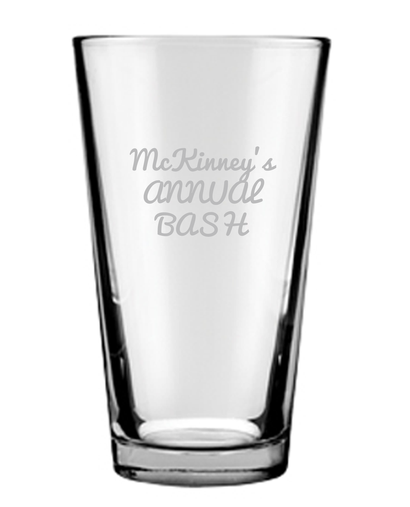 Personalized Pint Glass - No Minimum at K2 Awards
