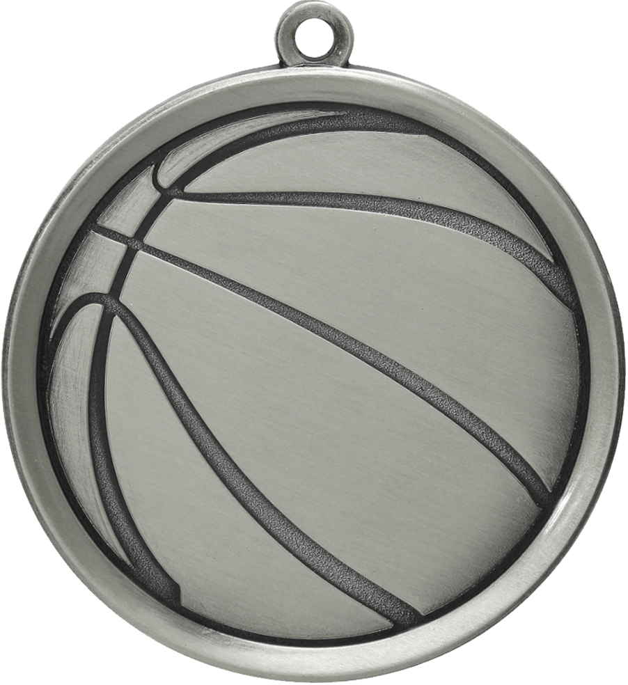 Silver Premier Basketball Medal