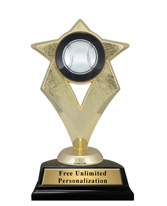 V Star Baseball Trophy
