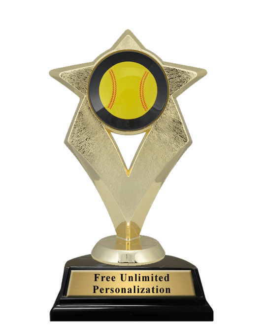 V Star Softball Trophy