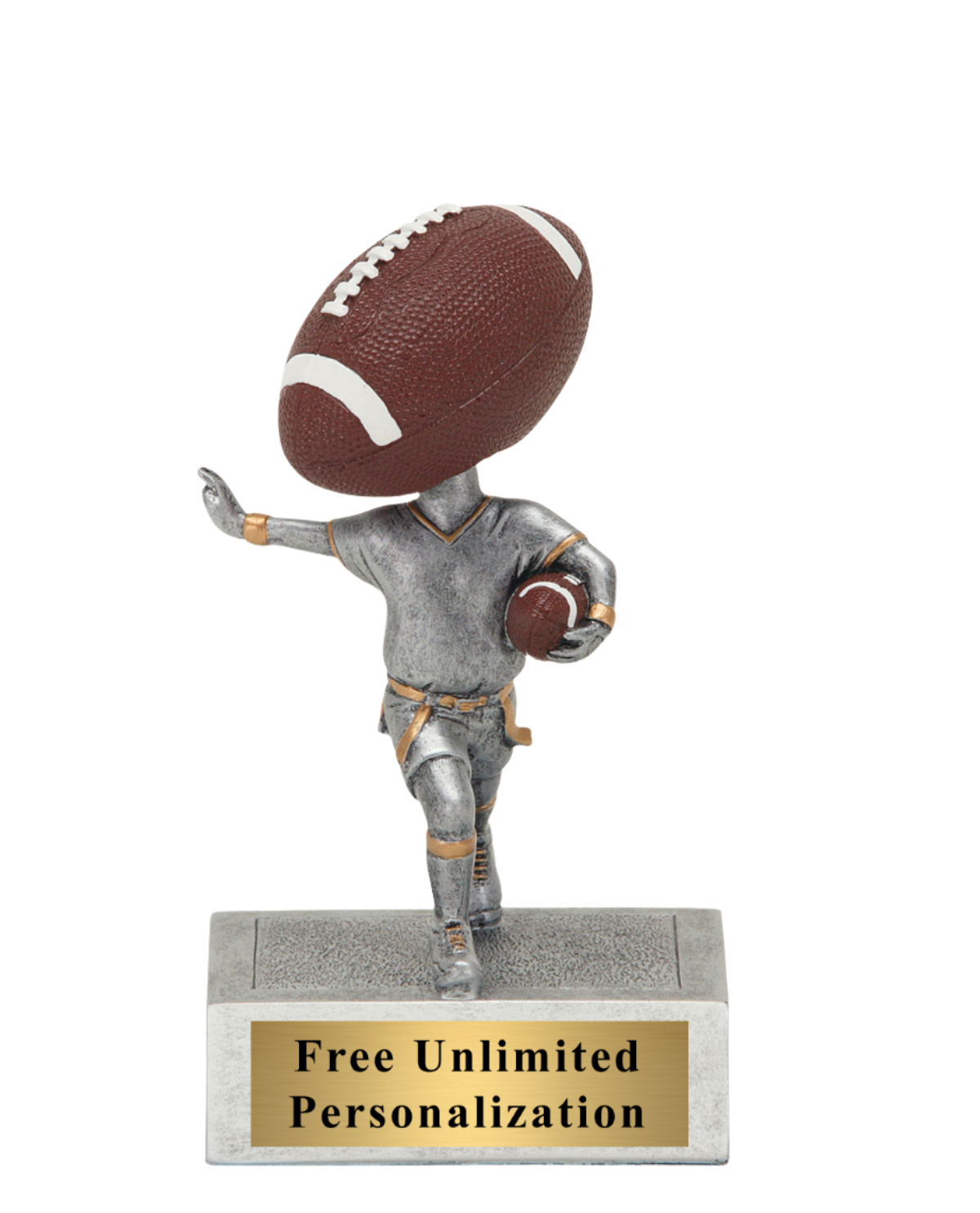 Bobblehead Flag Football Trophy