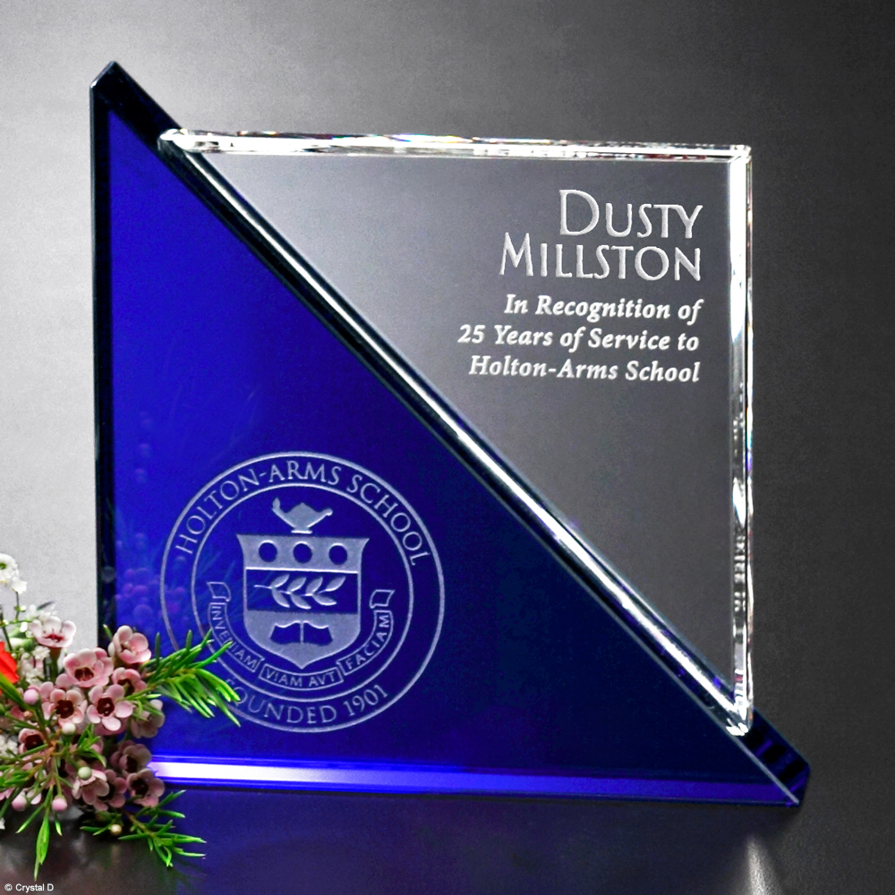 Custom Engraved Crystal Acclaim Award