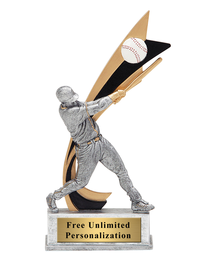 Live Action Baseball Trophy - Male