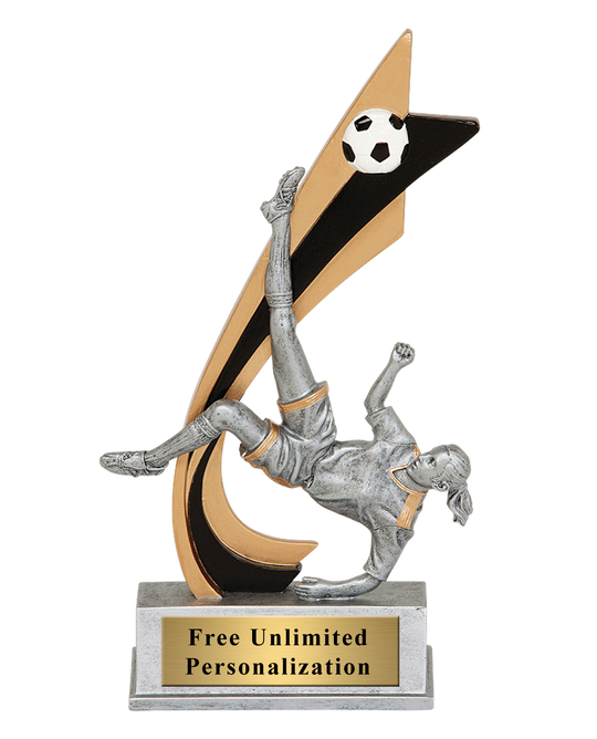 Live Action Soccer Trophy - Female