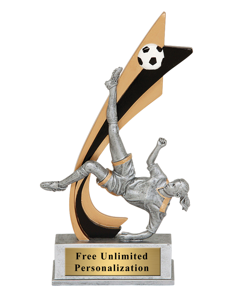 Live Action Soccer Trophy - Female