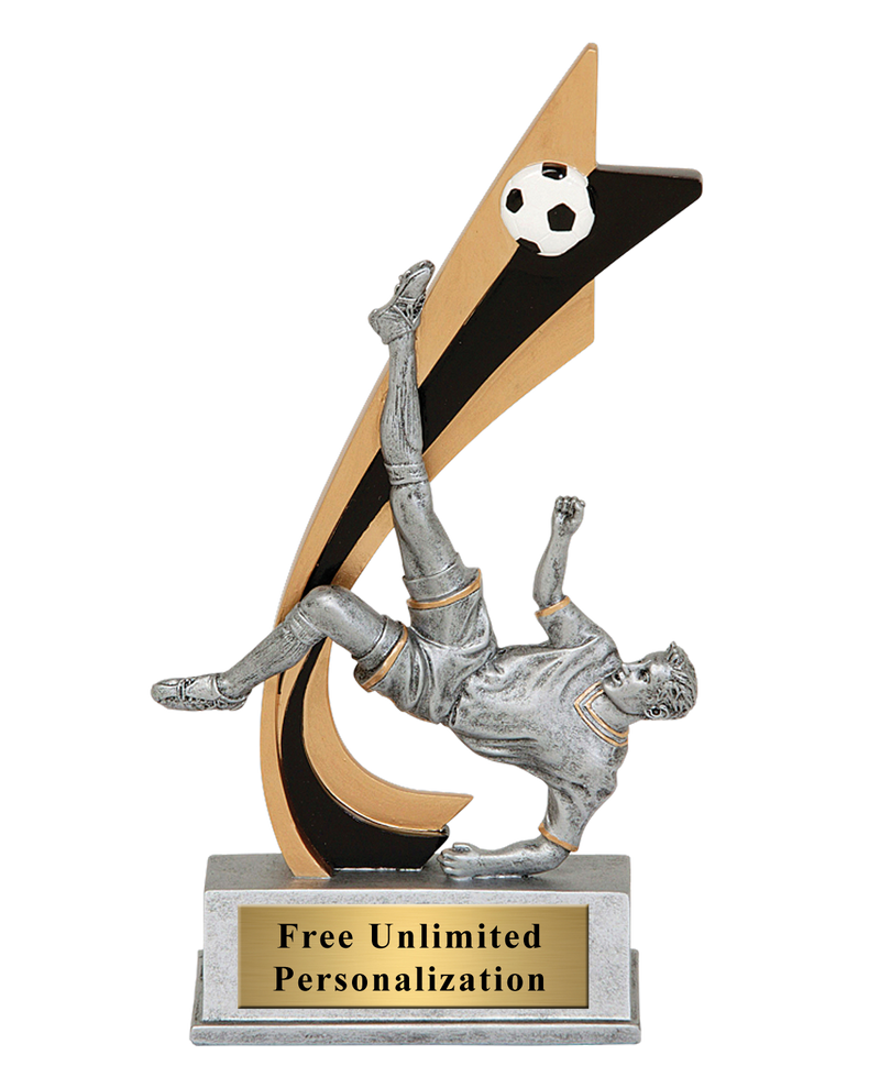 Live Action Soccer Trophy - Male
