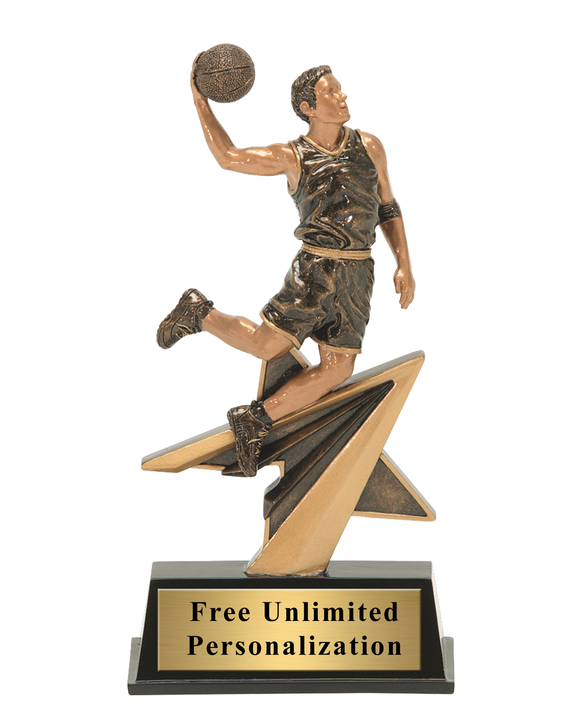 Paperboy Trophy Star Power Boys Basketball Trophies