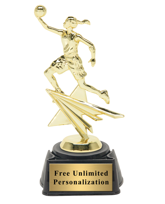 Star Action Girls Basketball Trophy
