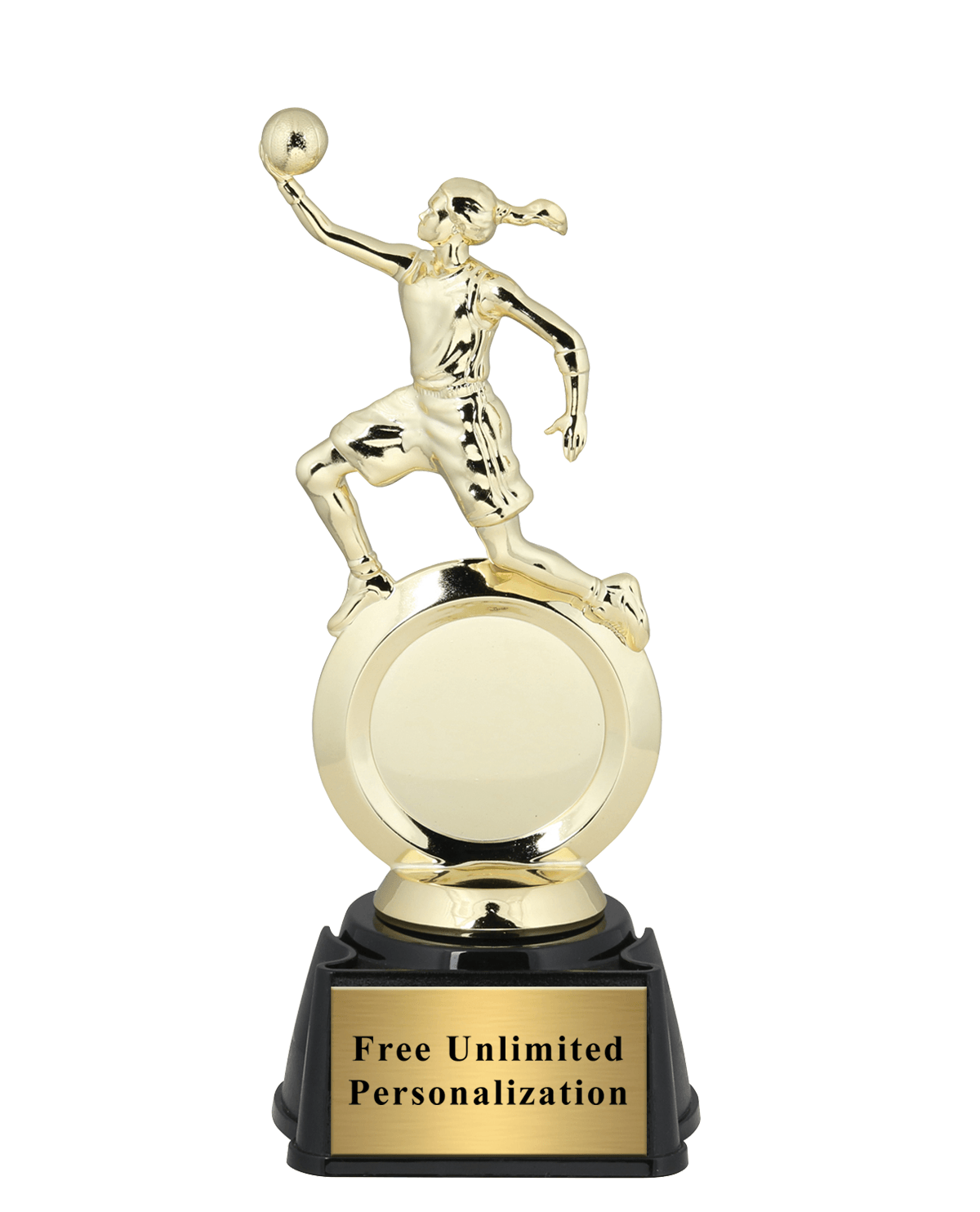 Basketball Female Figure Insert Trophy