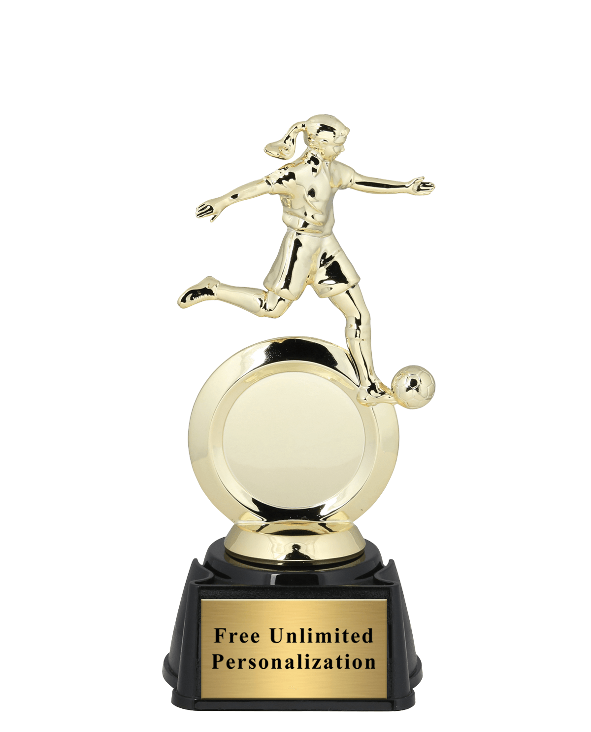 Soccer Female Figure Insert Trophy