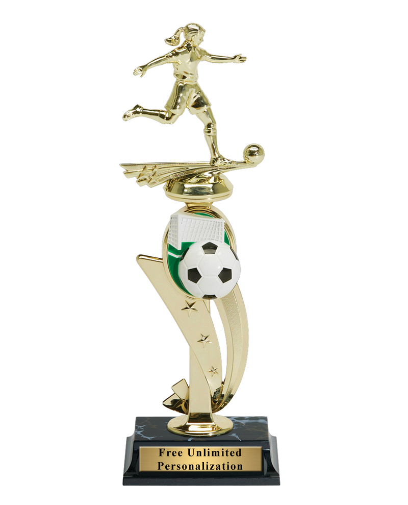 Color Scene Soccer Trophy - Female