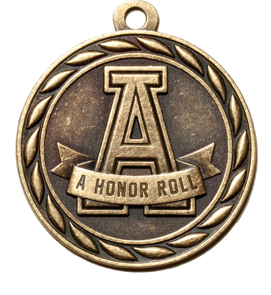 Scholastic A Honor Roll Medal
