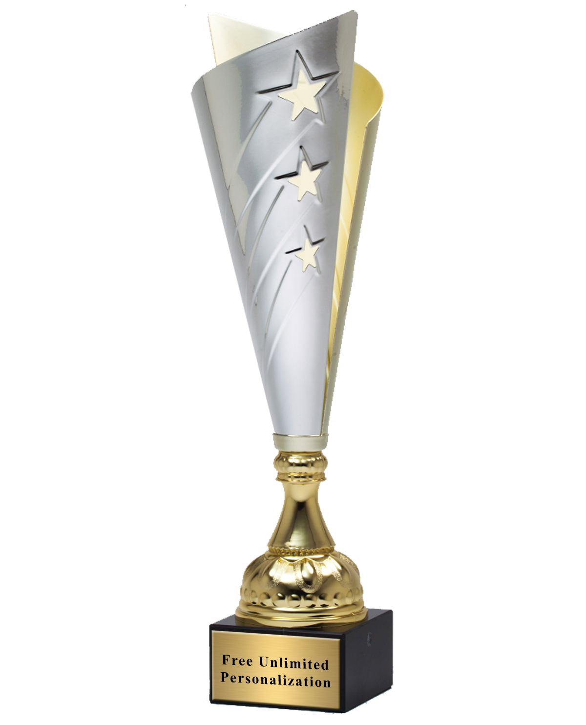 Silver And Gold Star Banner Cup