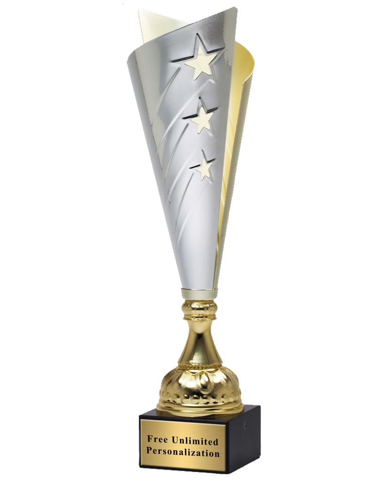 Silver And Gold Star Banner Cup