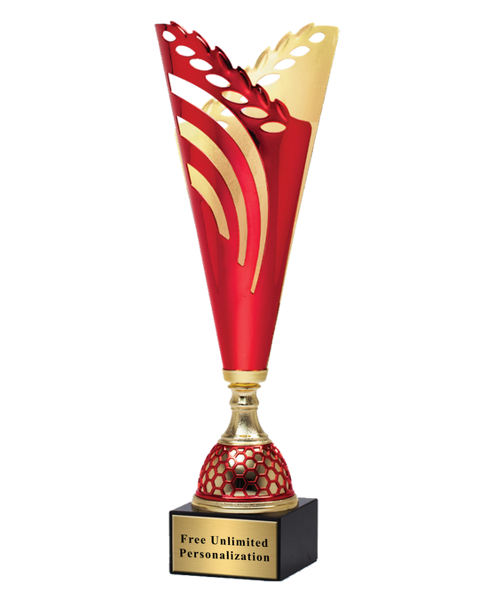Red And Gold Victory Cup Trophy