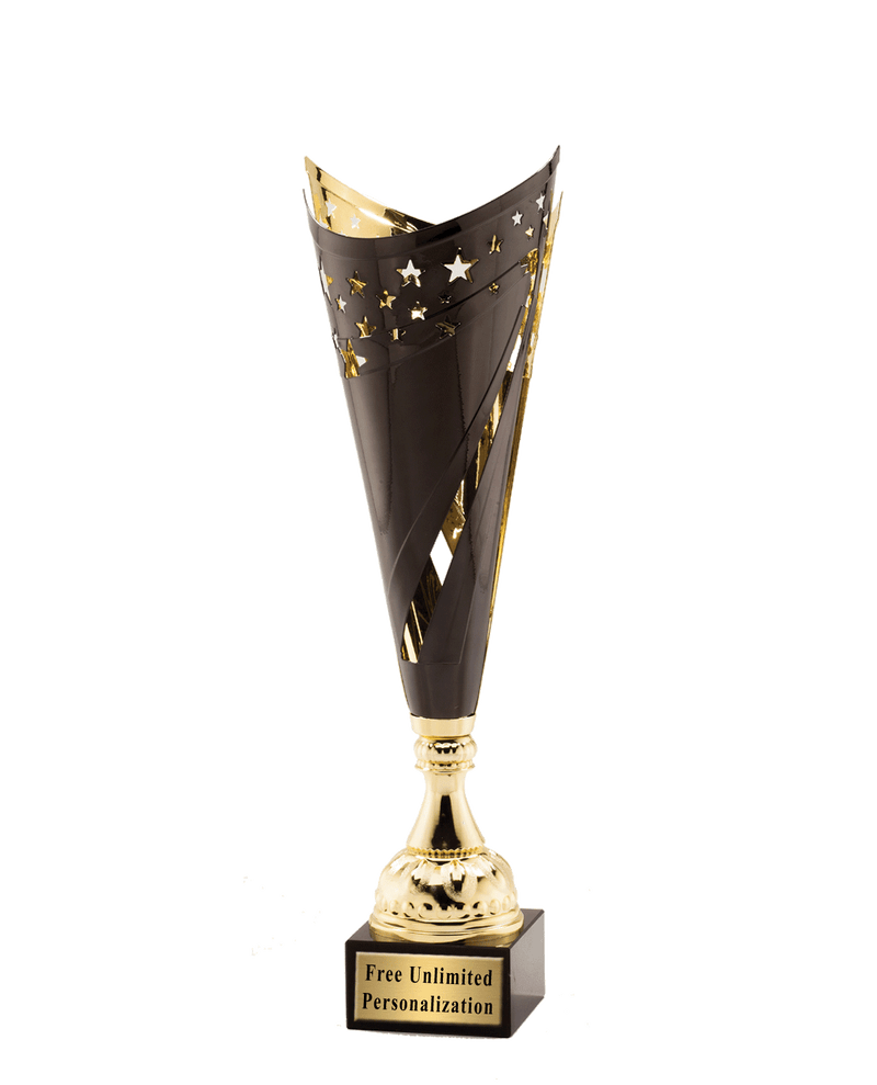 Black and Gold Star Streak Cup