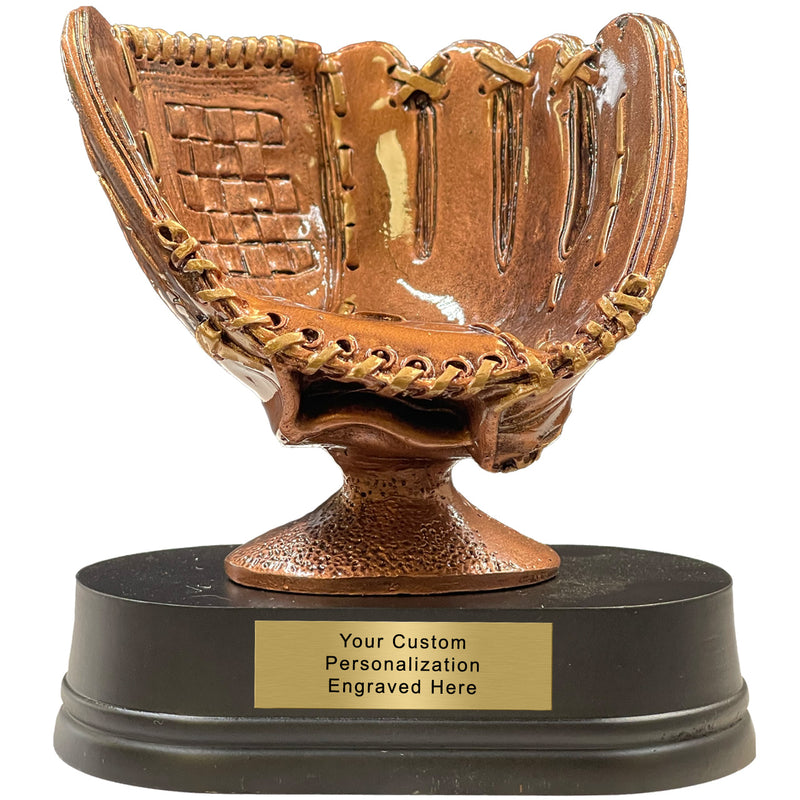 Resin Glove Baseball Trophy