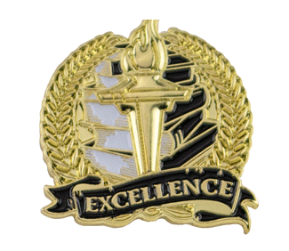 Bright Gold Excellence Lapel Pin