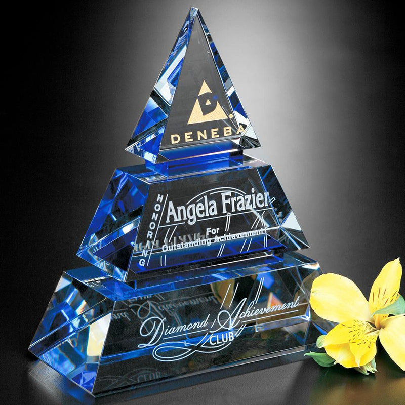 Accolade Indigo Pyramid Crystal Award