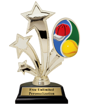 All-Star Color Softball Trophy
