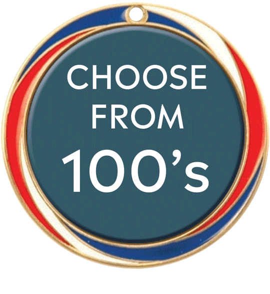 Antique Red White and Blue Insert Medal