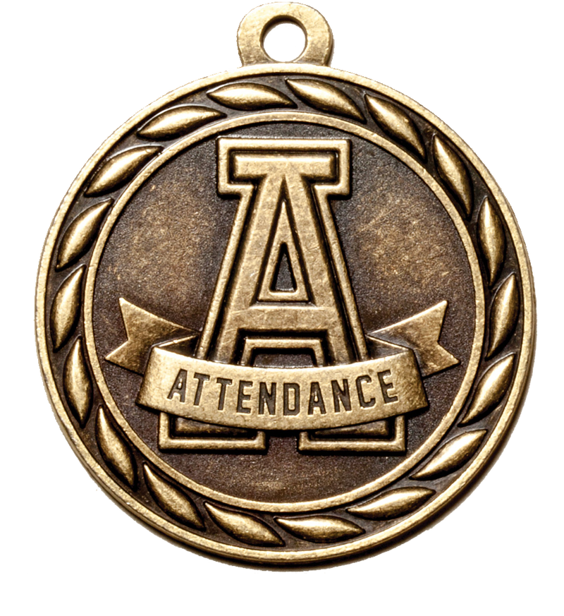 Gold Scholastic Attendance Medal
