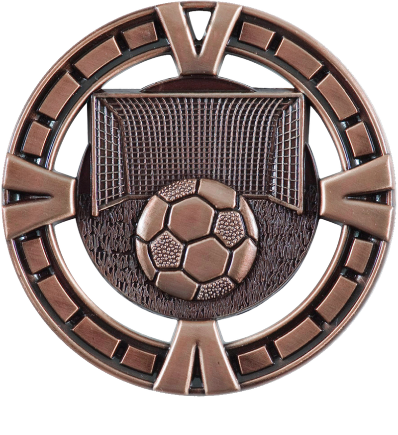 Bronze Big Victory Soccer Medal