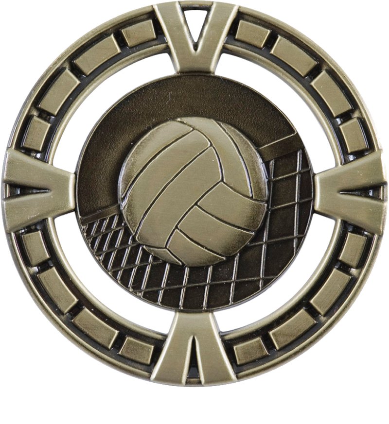 Gold Big Victory Volleyball Medal