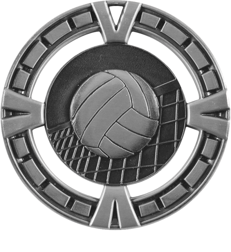 Silver Big Victory Volleyball Medal