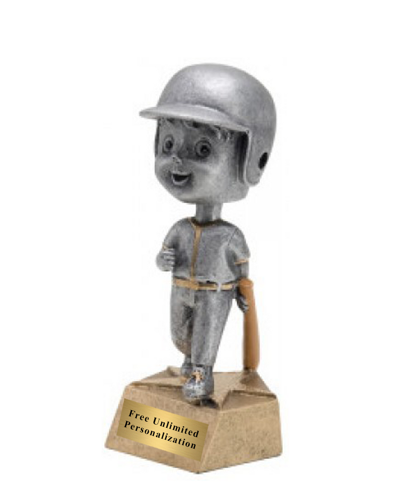 Bobblehead Baseball/Softball Trophy - Male