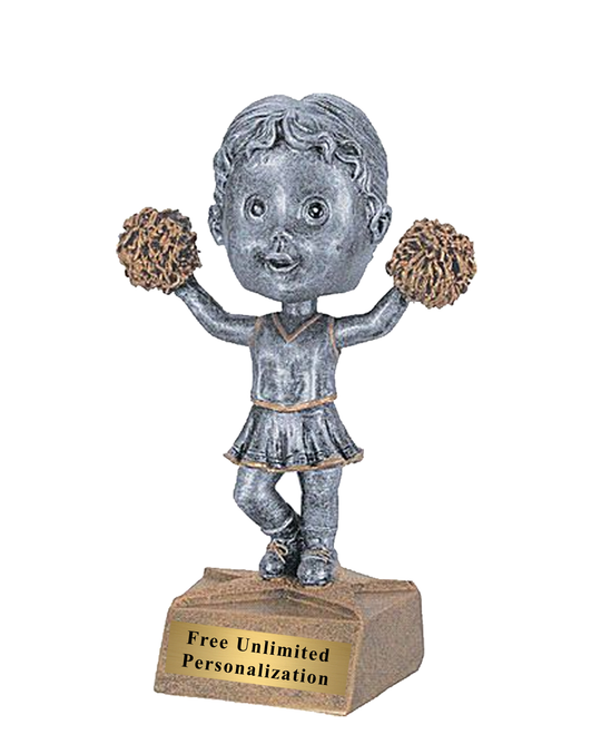 Female Bobblehead Cheer Trophy