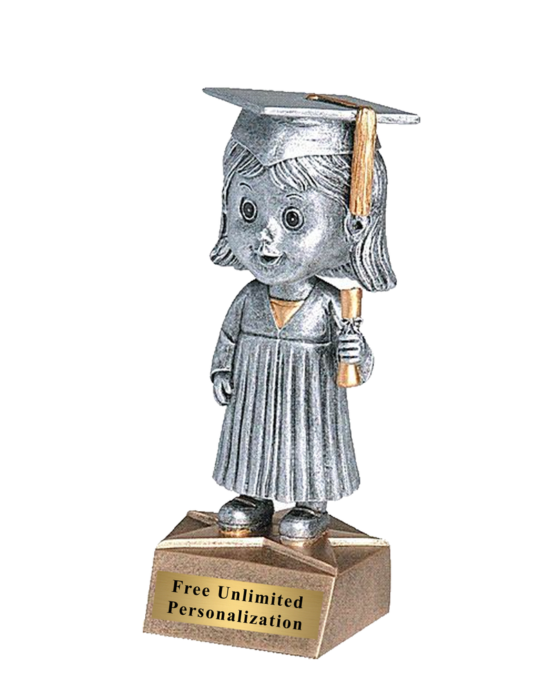 Bobblehead Graduate Trophy - Female