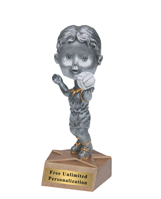Female Bobblehead Volleyball Trophy