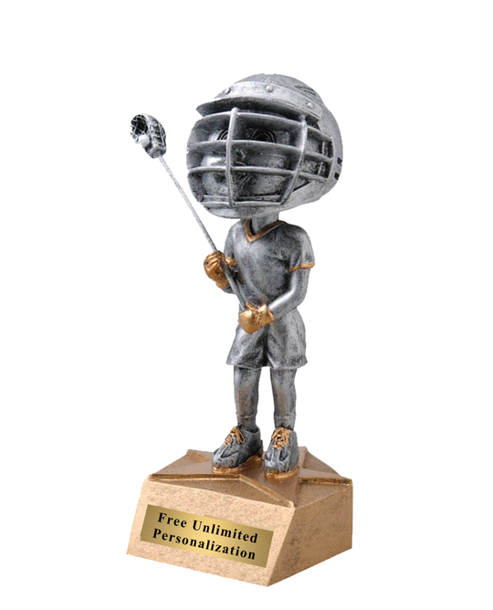 Bobblehead Lacrosse Trophy - Male