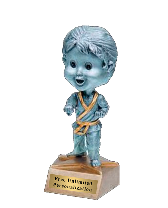 Female Bobblehead Karate Trophy