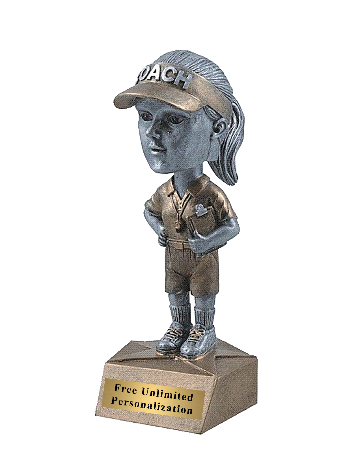 Coach Bobblehead Trophy - Female