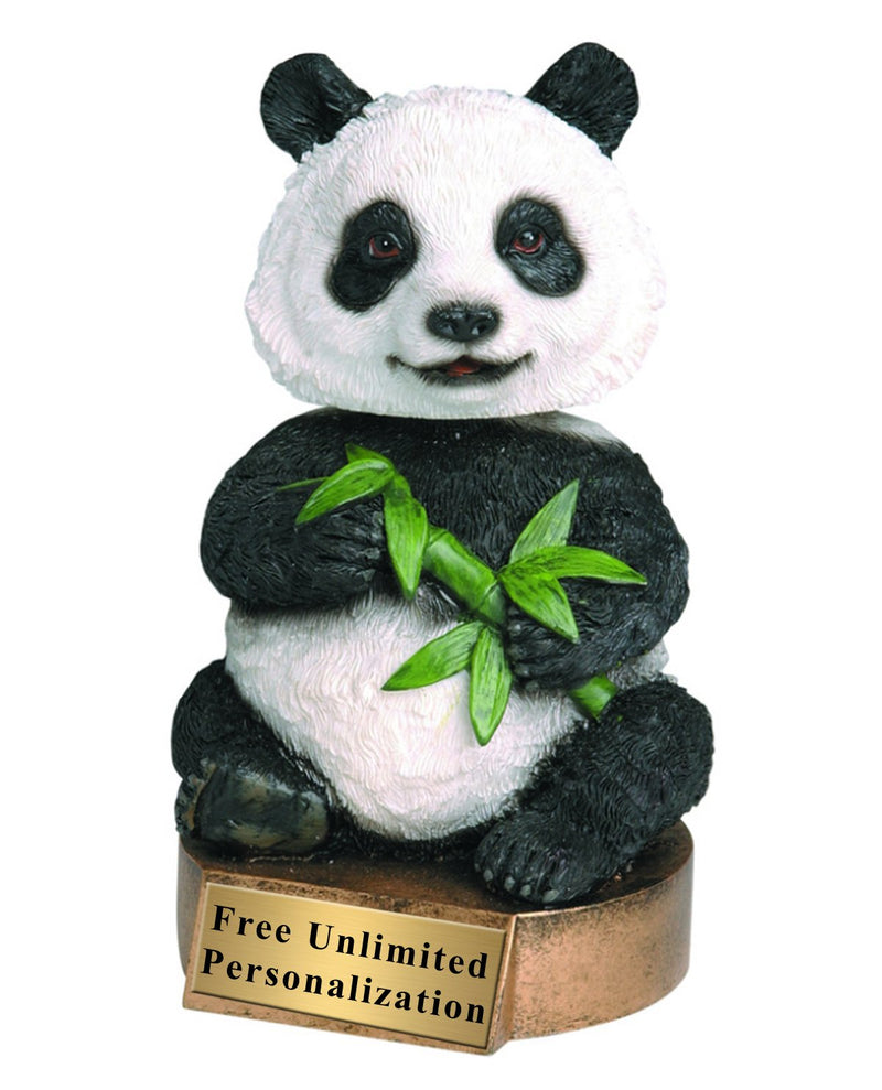 Panda Bobblehead Mascot Trophy