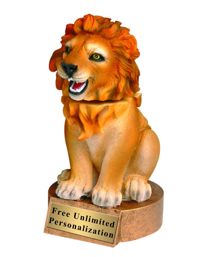 Lion Bobblehead Mascot Trophy