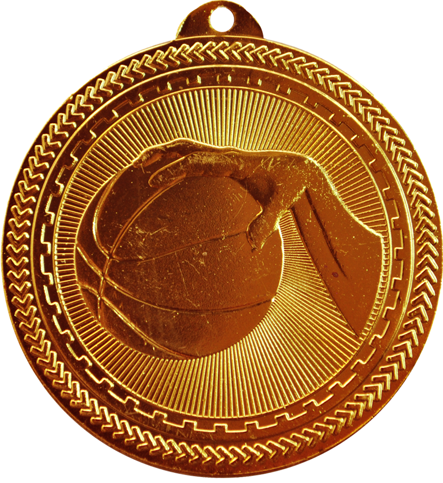 Bronze BriteLazer Basketball Medal