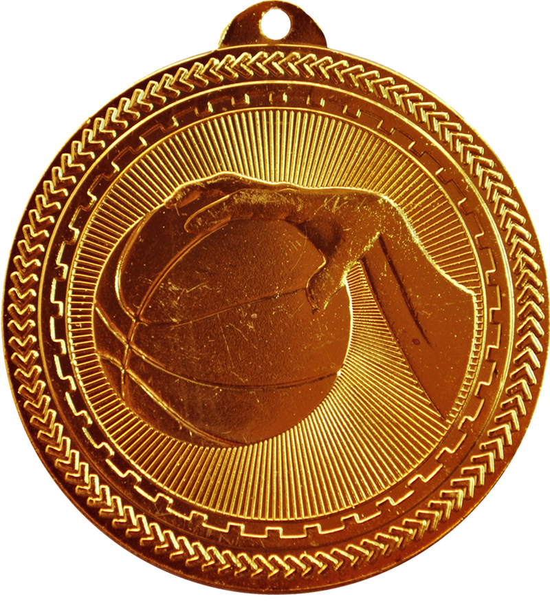 Bronze BriteLazer Basketball Medal