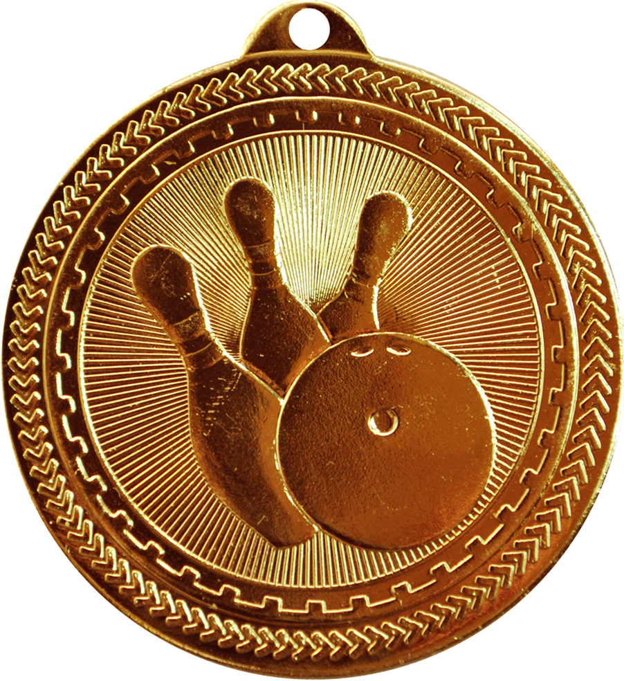 Bronze BriteLazer Bowling Medal