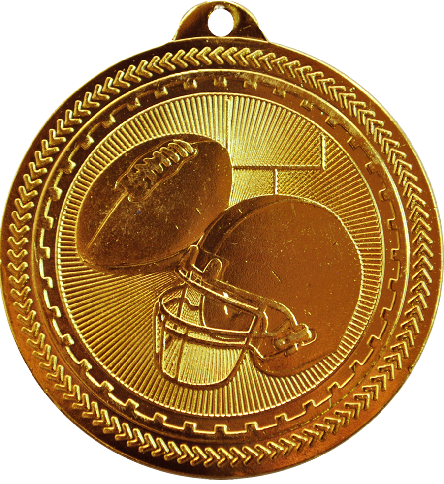 Bronze BriteLazer Football Medal