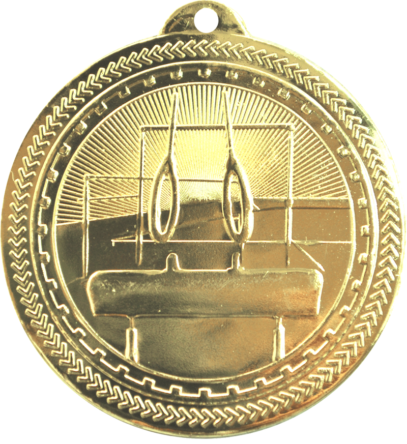 Gold BriteLazer Gymnastics Medal