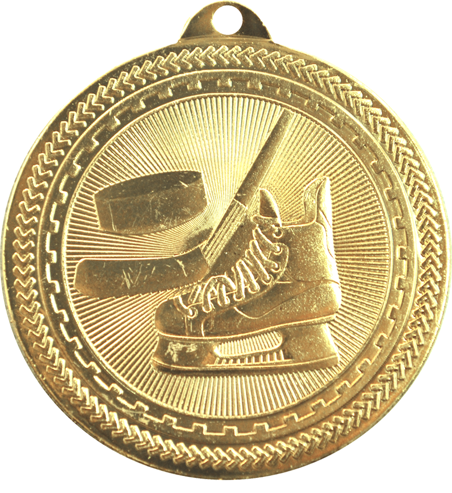 Gold BriteLazer Hockey Medal